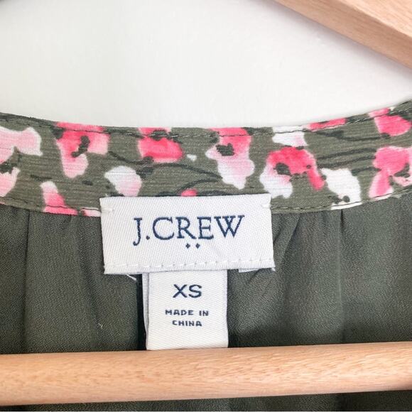 J.Crew Floral Button Up Blouse - Picture 3 of 5